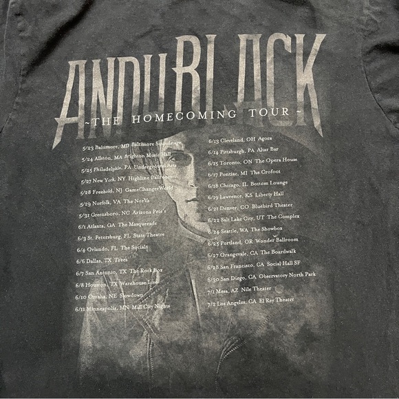 Andy Black Veil Brides The Homecoming Tour Tshirt Size Medium - Picture 6 of 7